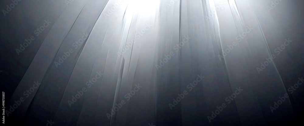 Poster a dark, abstract background with a gradient of gray and white, creating a sense of depth and movement