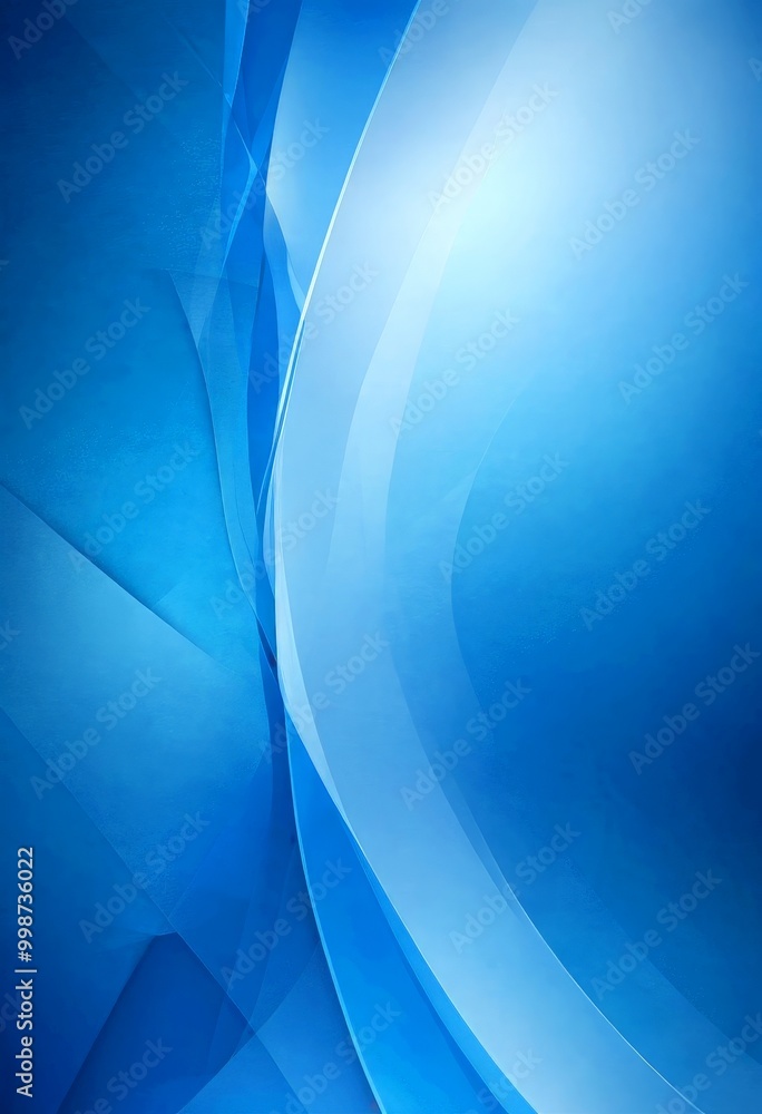 Leinwandbilder a blue abstract background with curved lines and a gradient effect, creating a sense of movement and