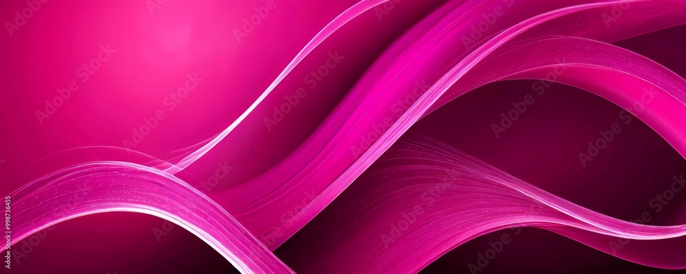 Leinwandbilder a vibrant abstract design with curved lines and a gradient of pink and purple colors The lines are arranged in a diagonal pattern, creating a sense of movement and dynamism
