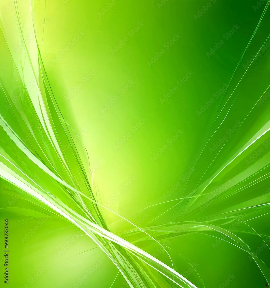 Aufkleber a vibrant abstract background with a gradient of green and white, creating a sense of movement and energy