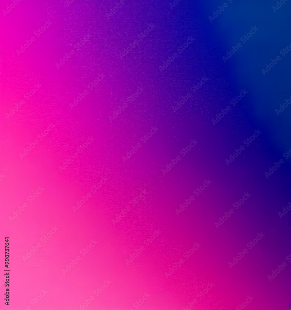 Poster a gradient background transitioning from pink to blue, with the pink section on the left and the blu