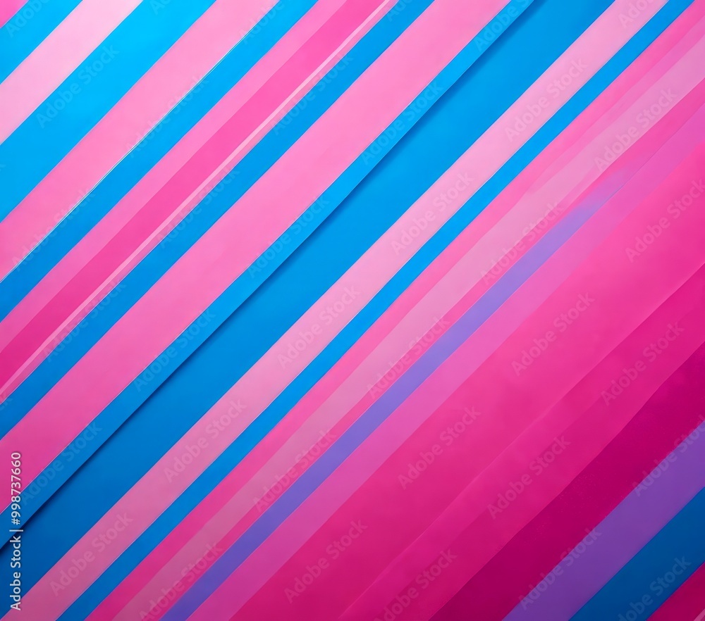 Aufkleber a diagonal pattern of pink and blue stripes, creating a vibrant and dynamic visual effect