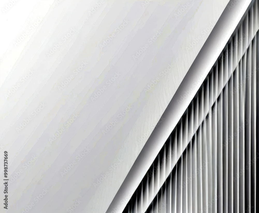 Poster A white abstract background with diagonal lines and vertical lines, creating a minimalist and geometric design