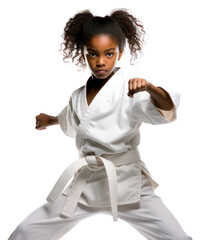 PNG Karate sports white white background.