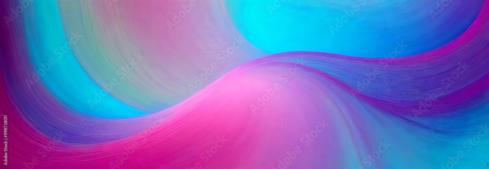 Poster a vibrant abstract background with a gradient of pink, blue, and green colors the colors are fluid a