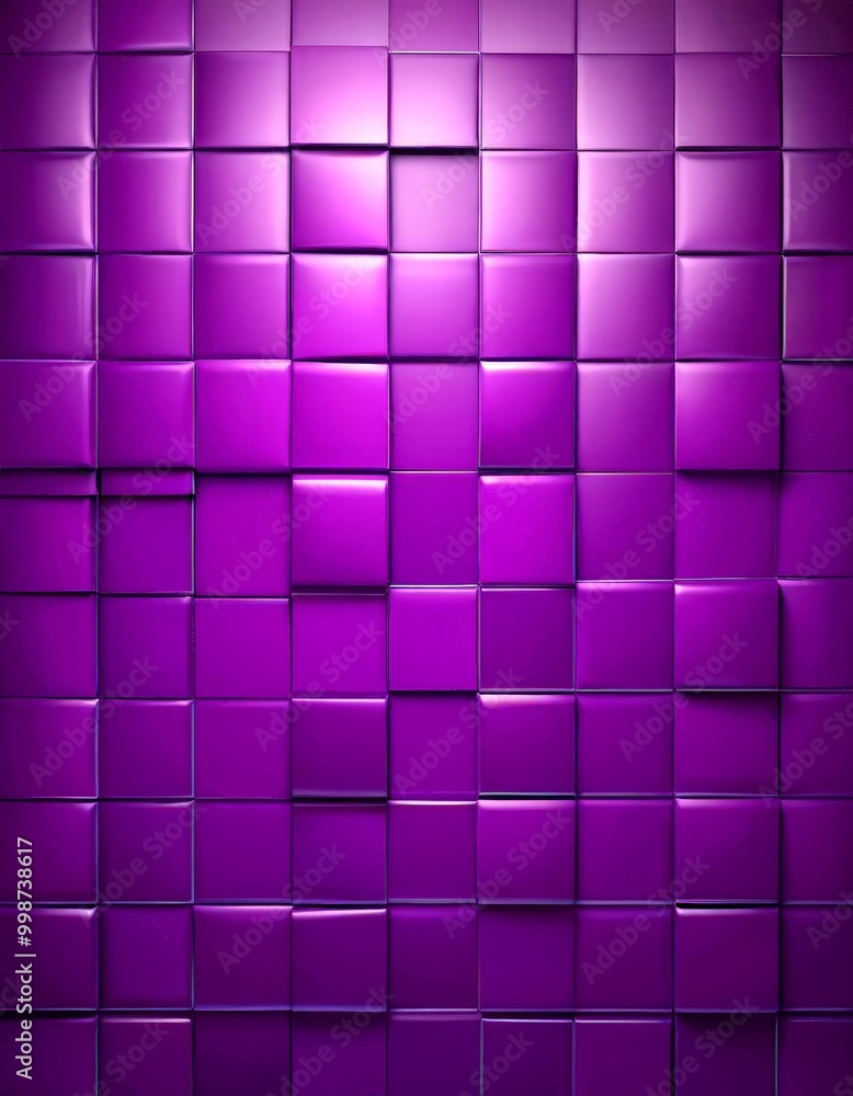 Leinwandbilder a grid of purple cubes, each with a slightly darker shade of purple, creating a visually striking pa