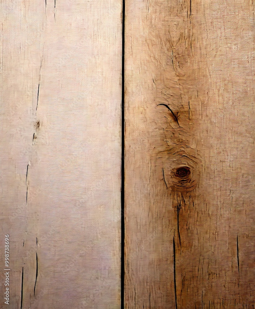 Poster a close-up white wooden surface with visible grain and texture, featuring a vertical line running down the center