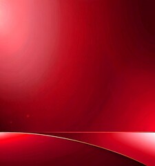 a gradient background transitioning from a deep red at the top to a lighter shade at the bottom, with a subtle gold line running horizontally across the bottom
