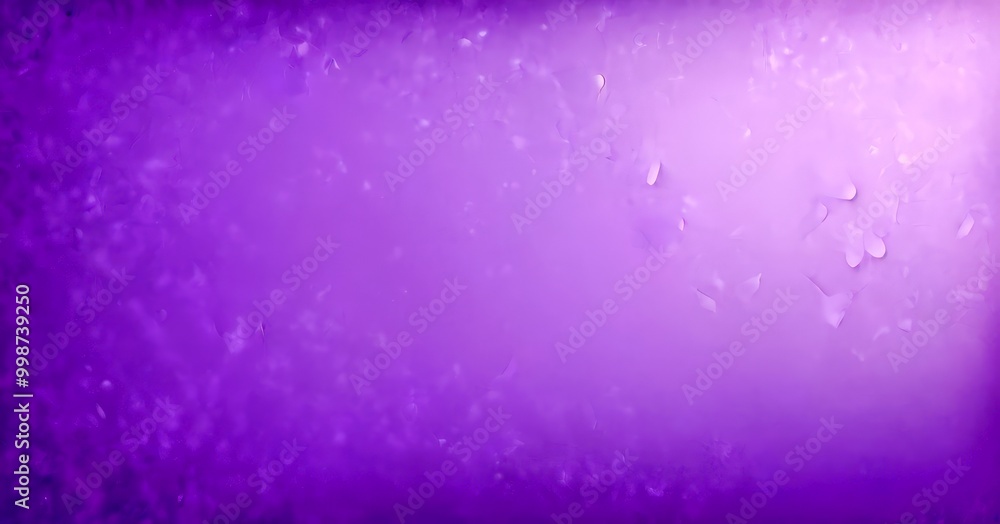 Poster a purple background with a subtle texture, and a few small white dots scattered throughout, creating a sense of depth and dimension