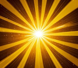 Obraz premium a radiant sunburst with a radiant white center, radiating outwards in a circular pattern against a dark background