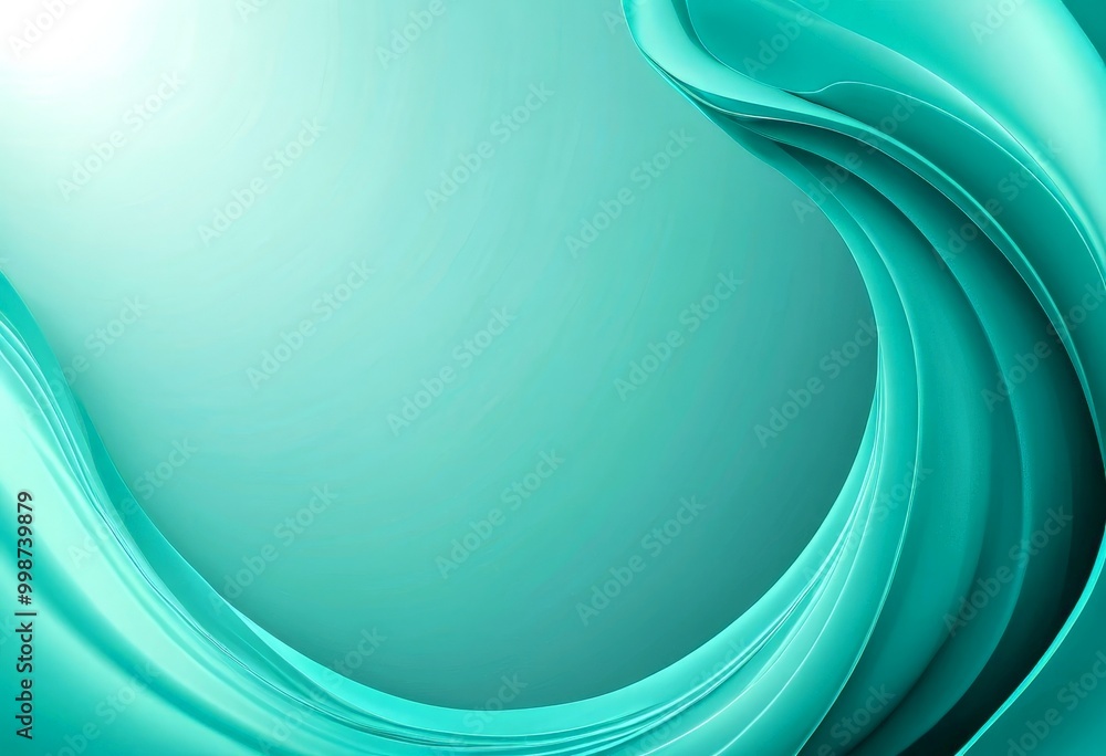 Aufkleber a gradient background transitioning from a light blue at the top to a darker blue at the bottom, with a wave-like pattern of curved lines