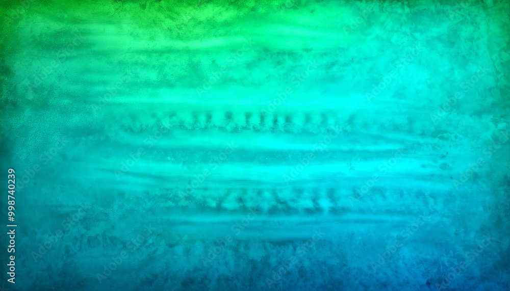 Leinwandbilder a textured, abstract background with a gradient of green and blue hues The colors are not evenly distributed, creating a sense of depth and movement The does not
