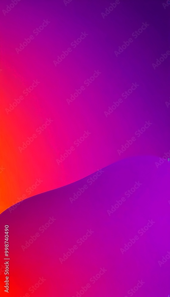 Poster a gradient background transitioning from a deep purple at the top to a lighter orange at the bottom, creating a visually striking and abstract design