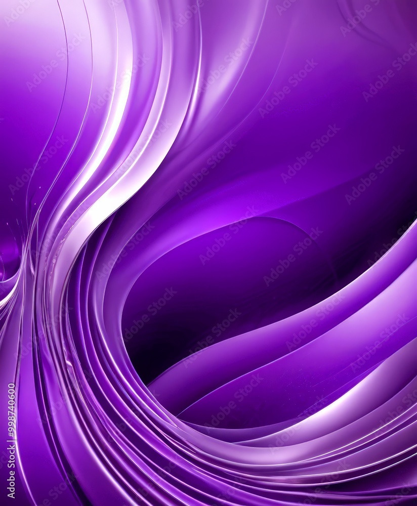 Aufkleber a purple abstract background with a wave-like pattern, creating a sense of movement and fluidity