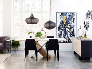 modern luxury dining room interior