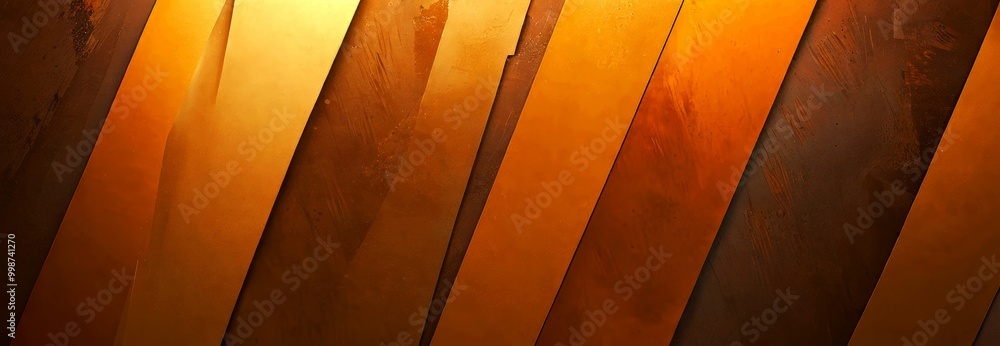 Fototapete a close-up view of a textured surface with vertical lines of varying shades of orange and brown, creating a dynamic and visually striking pattern.
