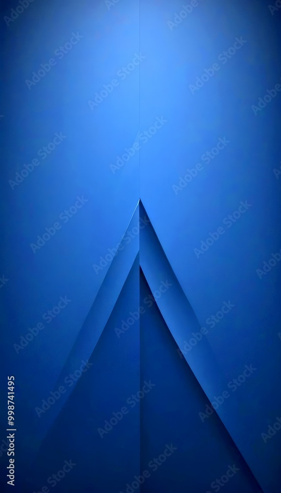 Aufkleber a dark blue abstract background with two intersecting diagonal lines, creating a sense of depth and perspective