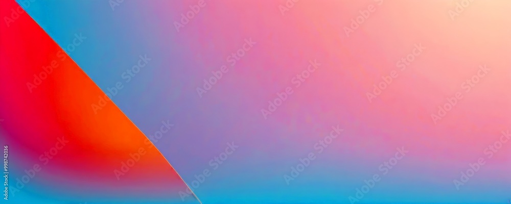 Poster a gradient background with a vibrant pink and blue color scheme, transitioning from a deep blue at t