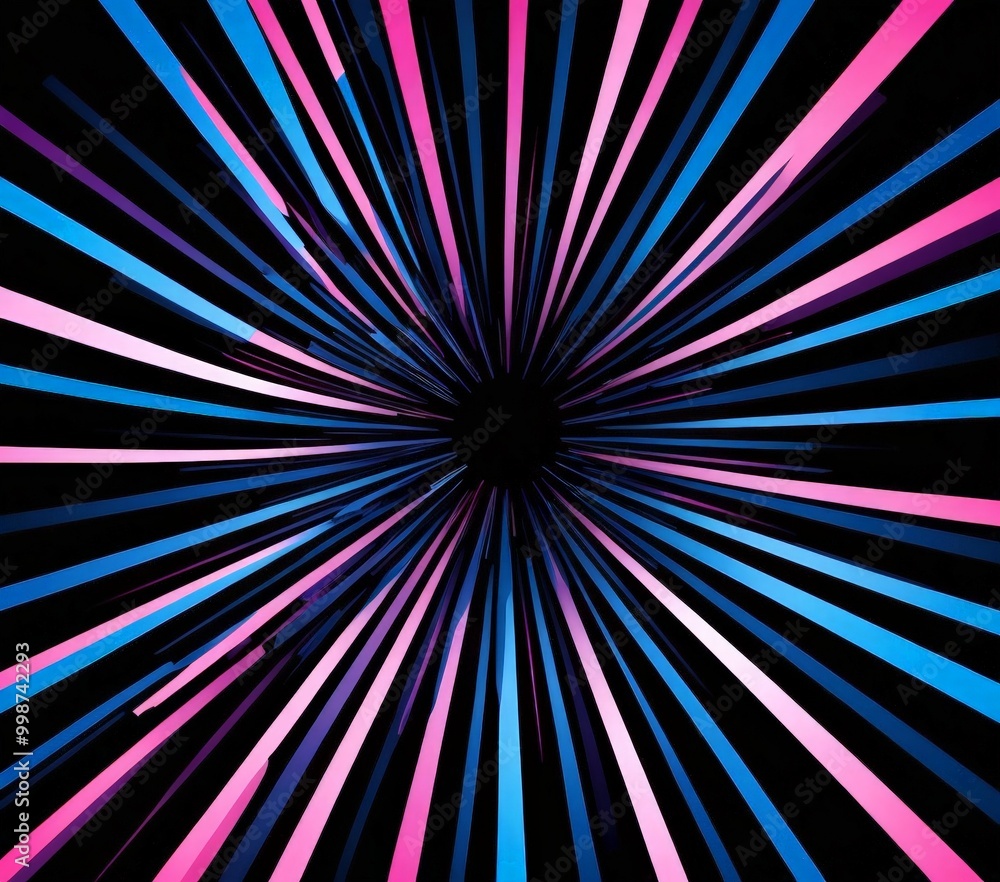 Poster radiating light: a visual journey through the cosmos