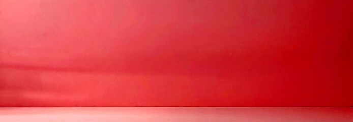 A red wall with a white base and a horizontal line running across it.