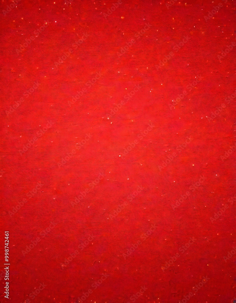 Aufkleber a close-up view red fabric surface with small white specks scattered across it, resembling a starry 