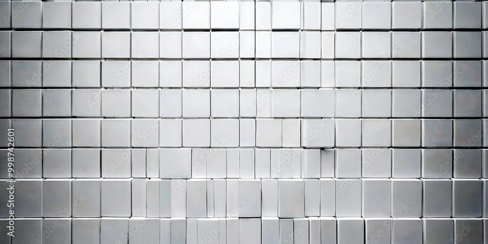 Aufkleber A grid of white cubes, arranged in a uniform pattern, fills the , creating a sense of order and symmetry