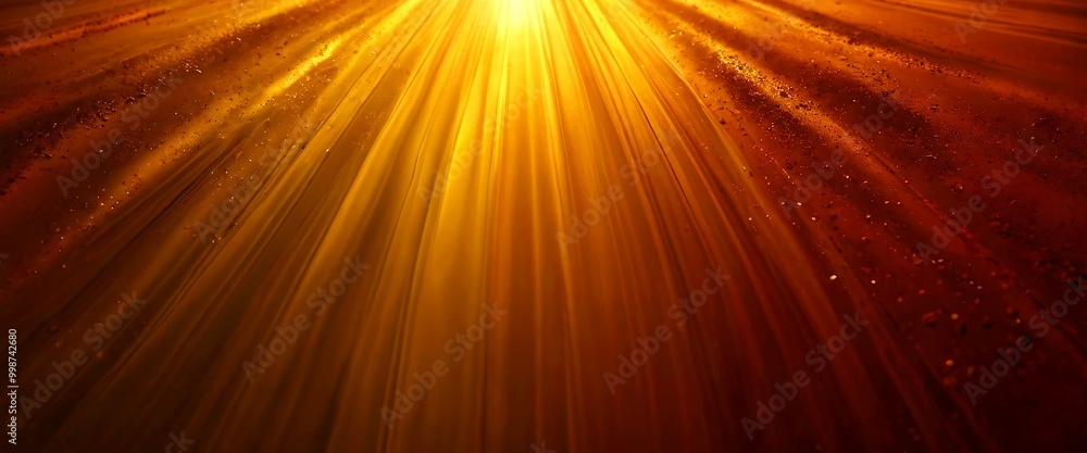 Poster a radiant, abstract pattern of light and shadow, with rays of light emanating from the top left corner and creating a sense of depth and dimension