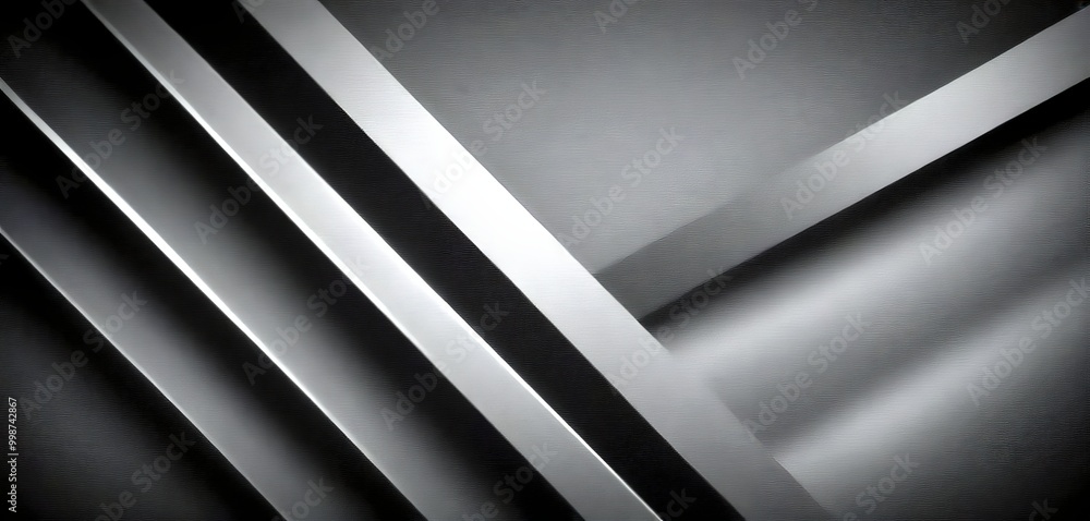 Poster a dark, abstract background with diagonal lines and a gradient effect, creating a sense of depth and movement