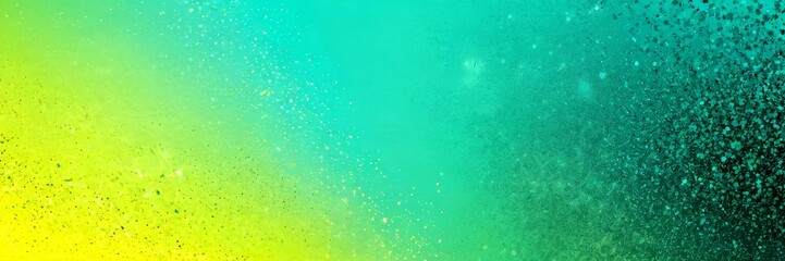 Obraz premium a gradient background transitioning from a vibrant yellow at the top left to a deep green at the bottom right, with a scattering of small white dots throughout the center
