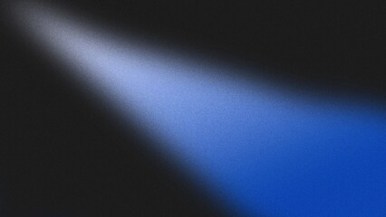 Noisy texture poster header backdrop with a grainy gradient in shades of blue, black, and white