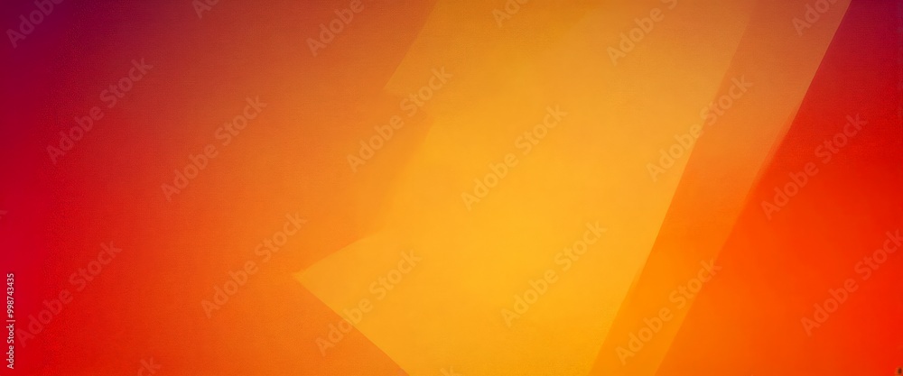Poster a gradient background transitioning from a deep red at the top to a warm yellow at the bottom, with a subtle orange gradient in the middle
