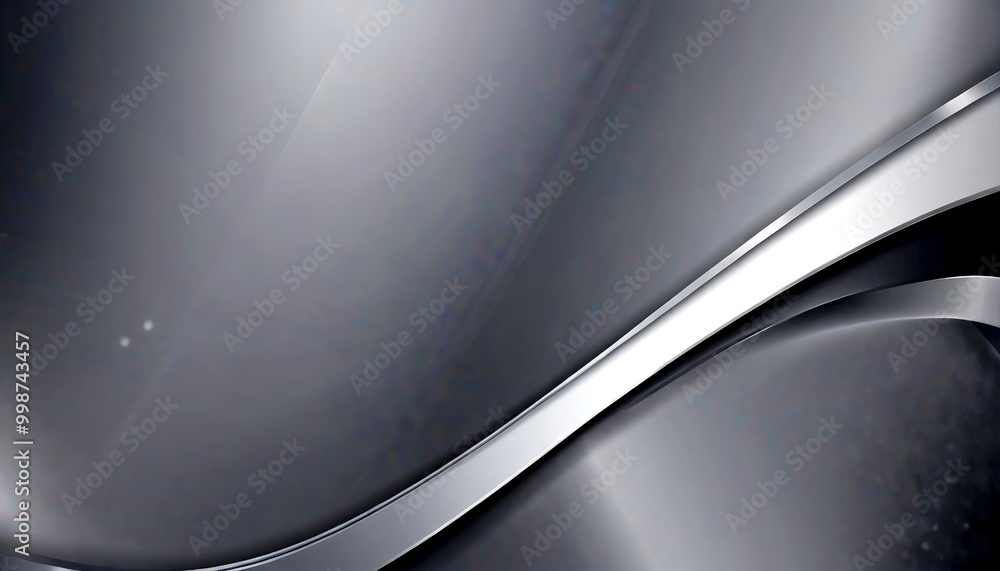 Aufkleber a gradient background with a silver-colored wave-like pattern, creating a visually striking and abstract design