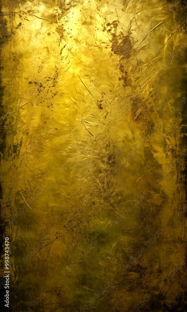 Poster a textured, golden-yellow background with a rough, uneven surface the color palette is dominated by 