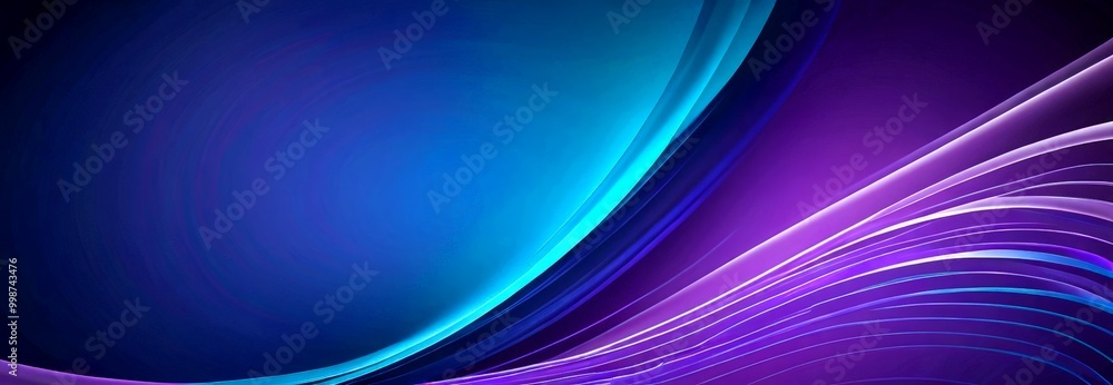 Leinwandbilder a gradient background with a deep blue hue at the top and a lighter blue at the bottom, creating a sense of depth and movement The top half of darker than the