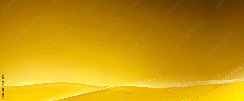 Fototapete a gradient background transitioning from a deep yellow at the top to a lighter shade at the bottom, with a subtle wave-like pattern in the middle