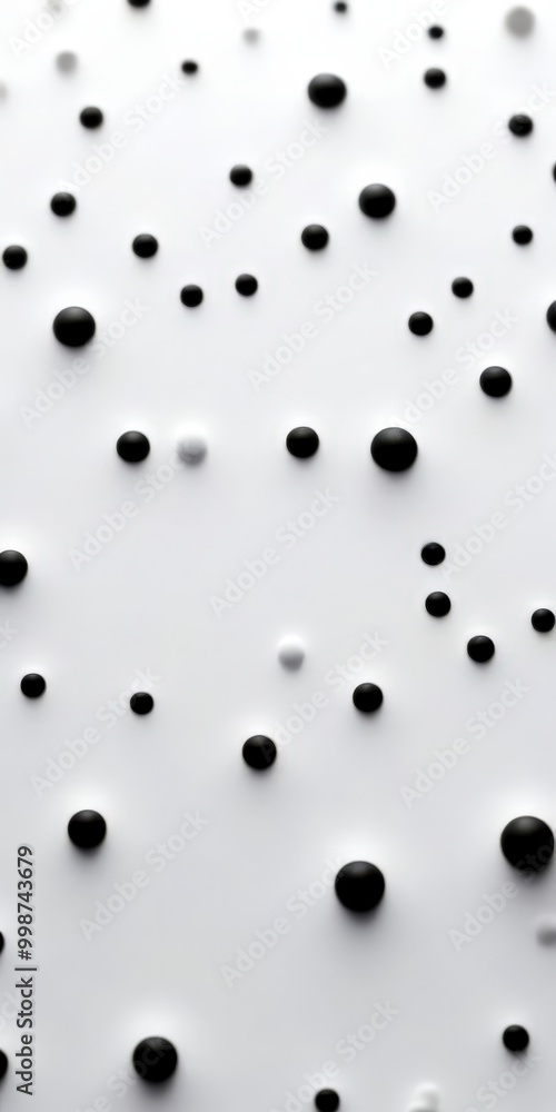 Aufkleber A close-up view of a white background with numerous black dots scattered randomly, creating a visually striking contrast.
