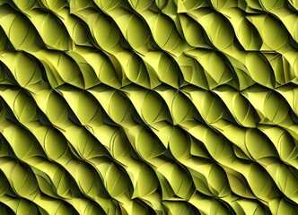Obraz premium a repeating pattern of overlapping green leaves, creating a textured and visually interesting surface