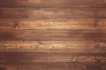 Fototapeta premium Rich brown wood planks with natural wood grain and knots perfect for food or product photography creating a warm and inviting background