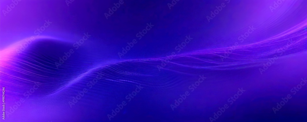 Aufkleber a vibrant abstract composition of purple and blue hues, with a wave-like pattern and a gradient effe