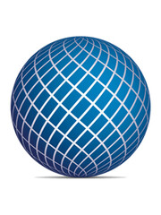 abstract blue sphere