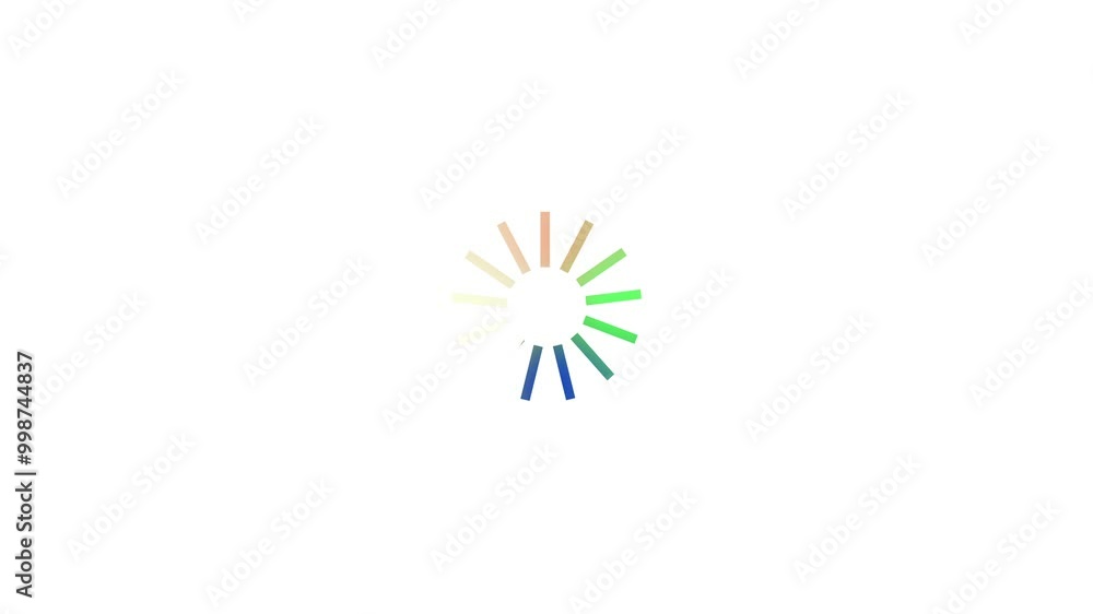 Poster circle loading downloading with data transfer on white background.