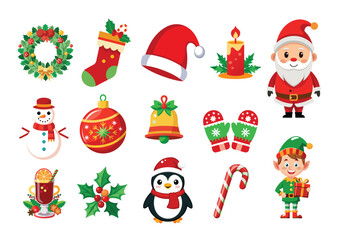 Chirstmas item editable Vector
