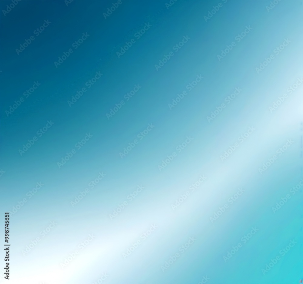 Poster a gradient background transitioning from a deep blue at the top to a lighter blue at the bottom, creating a serene and calming atmosphere