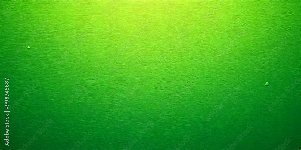 Poster a vibrant green background with two small white dots, one on the left and one on the right, suggesting a sense of movement or direction.