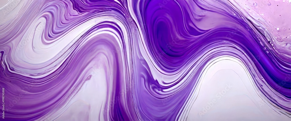 Leinwandbilder a swirling pattern of purple and white hues, creating a mesmerizing and abstract visual effect.