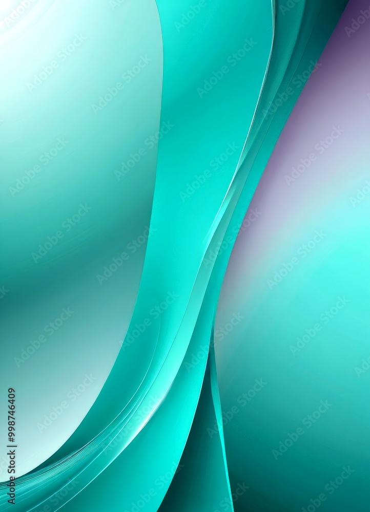 Poster a gradient of turquoise and purple colors, with the turquoise color appearing more dominant in the center and gradually transitioning to a lighter purple towards the edges