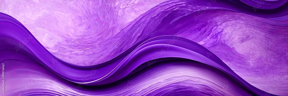Aufkleber a vibrant abstract pattern with purple and pink hues, creating a sense of movement and fluidity. The pattern is composed of curved lines and swirls, with a gradient
