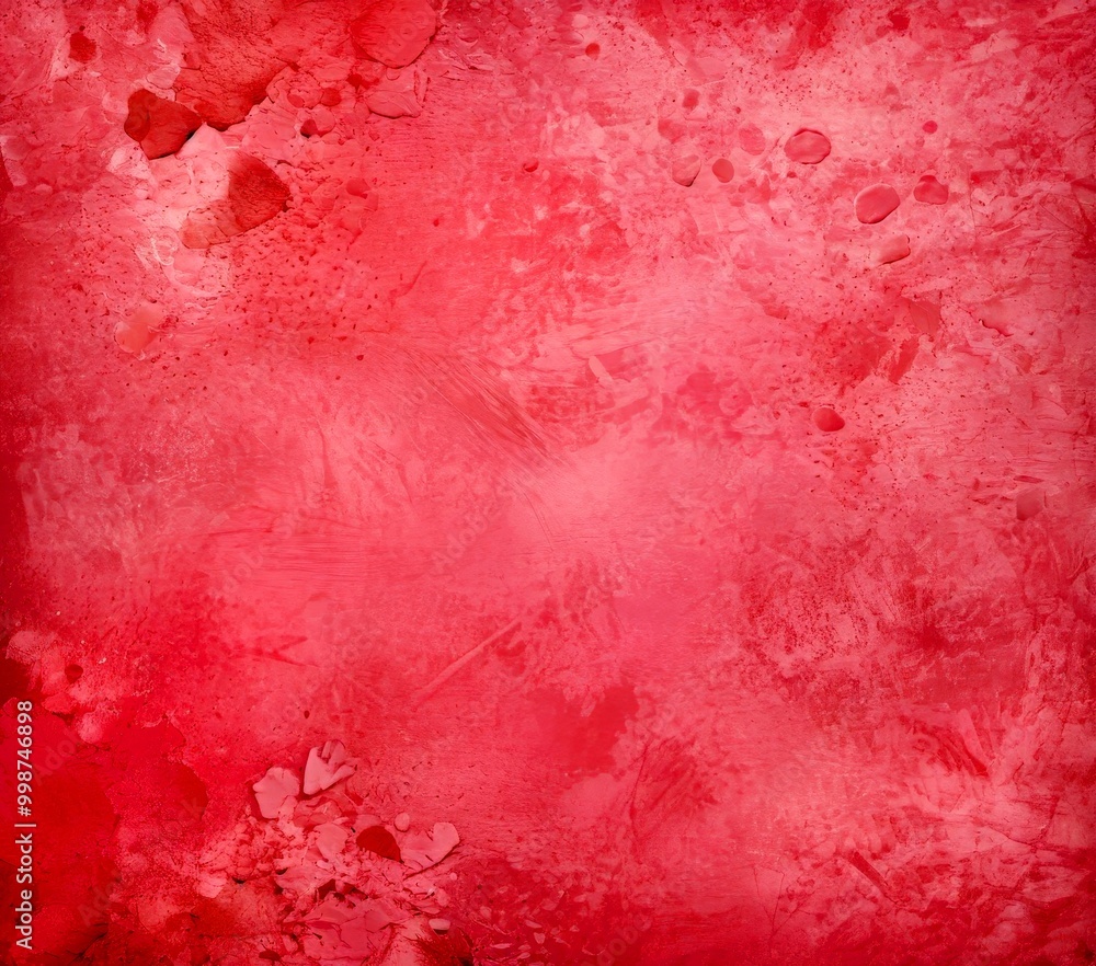 Aufkleber a vibrant red abstract background with a textured, splattered appearance.