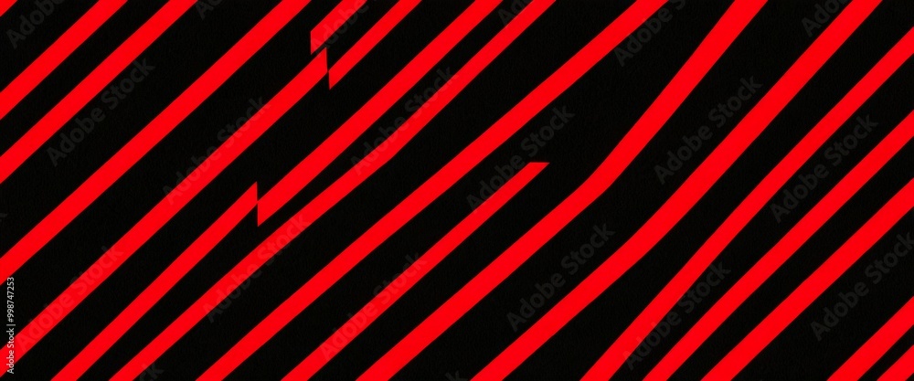 Aufkleber a diagonal pattern of red and black stripes, creating a striking visual effect