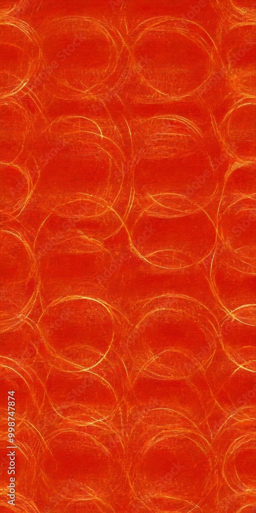 Aufkleber a repeating pattern of overlapping circles in varying shades of red, creating a textured and abstract design